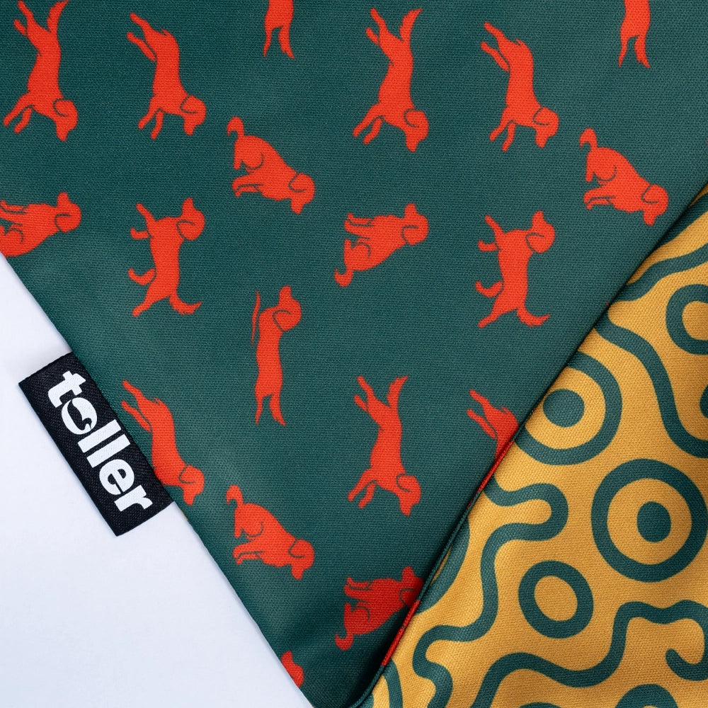 'Hunter's Green' 2-in-1 Dog Bandana