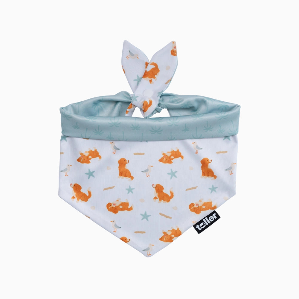 'Palmtree Play' 2-in-1 Dog Bandana