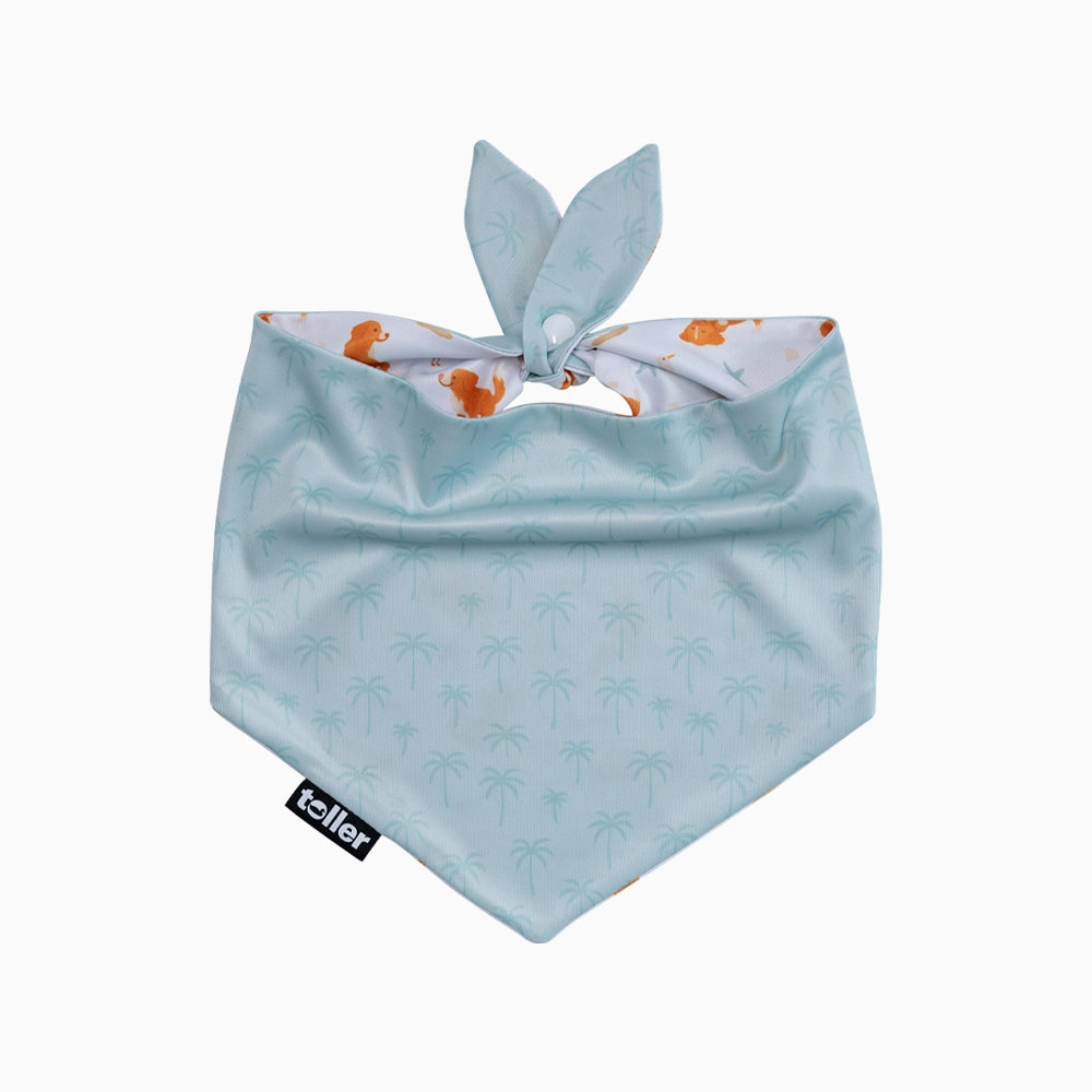 'Palmtree Play' 2-in-1 Dog Bandana