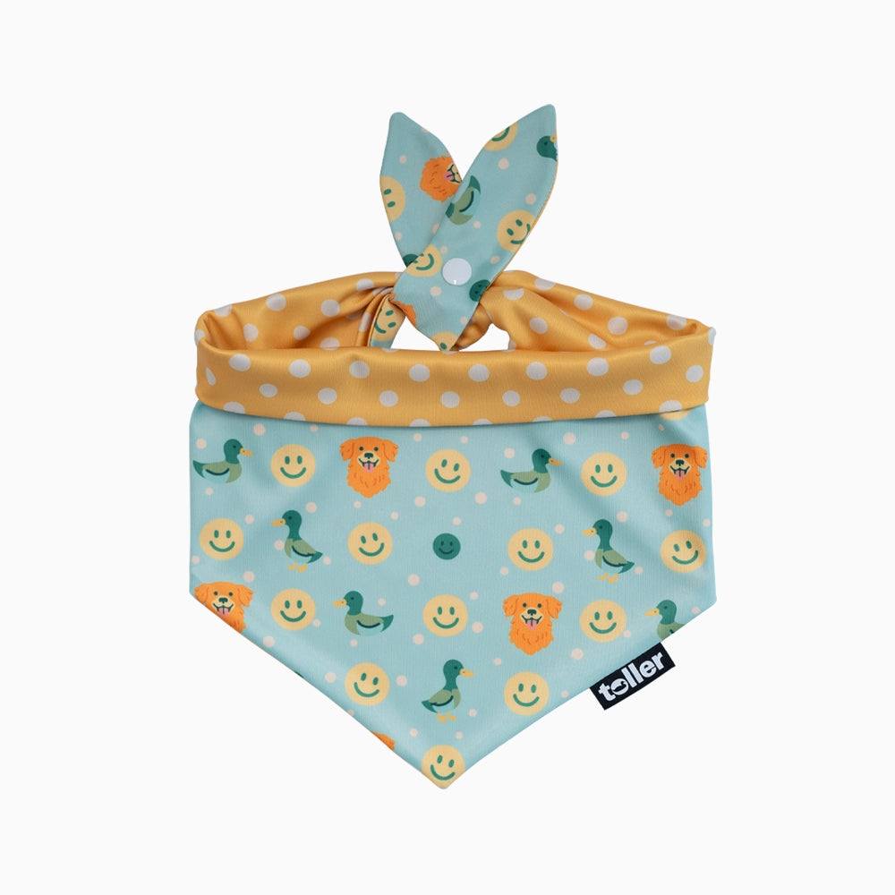 'Polka Duck' 2-in-1 Dog Bandana