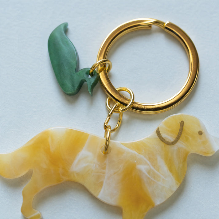 Creamsicle Toller Keyring
