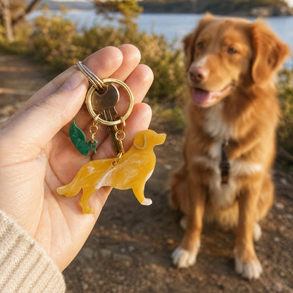 Creamsicle Toller Keyring