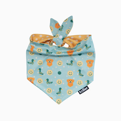'Polka Duck' 2-in-1 Dog Bandana