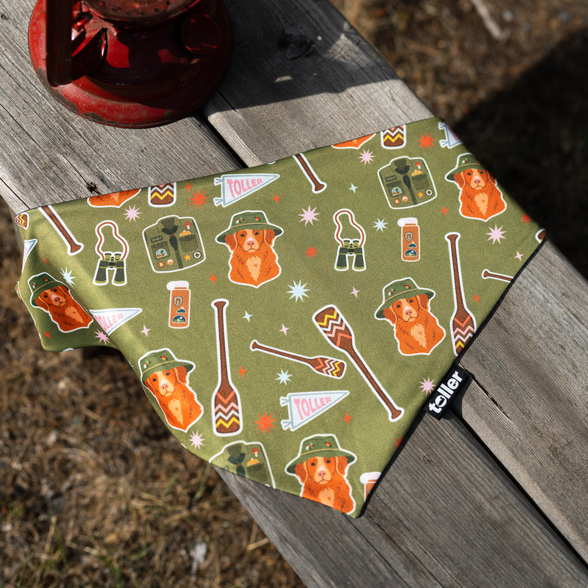 'Happy Camper' 2-in-1 Dog Bandana